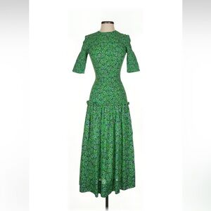 Green Floral Women's Dress